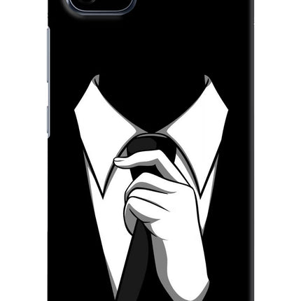 Black Tie Realme C20 Hard Case Back Cover by Casekaro