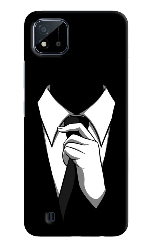 Black Tie Realme C20 Hard Case Back Cover by Casekaro