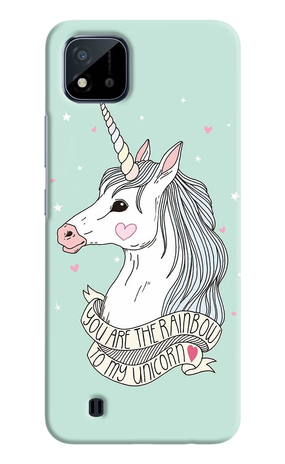 Unicorn Wallpaper Realme C20 Hard Case Back Cover by Casekaro