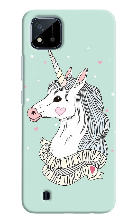 Unicorn Wallpaper Realme C20 Hard Case Back Cover by Casekaro