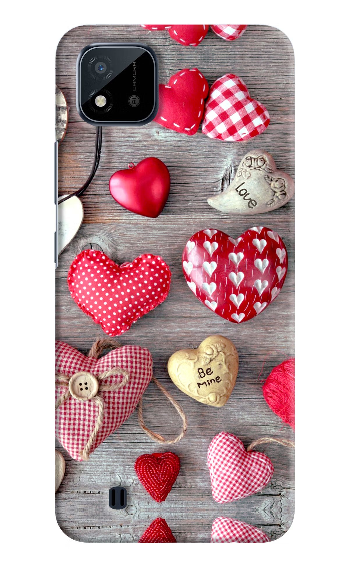 Love Wallpaper Realme C20 Hard Case Back Cover by Casekaro