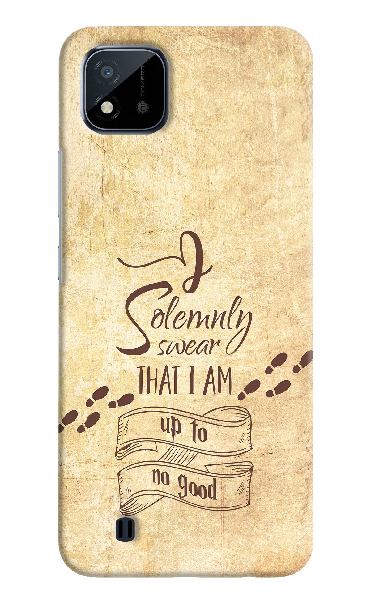 I Solemnly swear that i up to no good Realme C20 Hard Case Back Cover by Casekaro