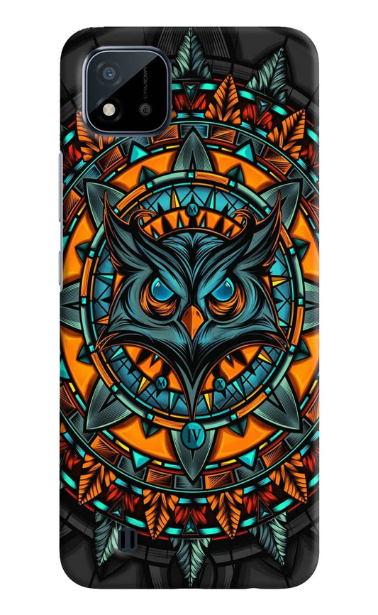 Angry Owl Art Realme C20 Hard Case Back Cover by Casekaro