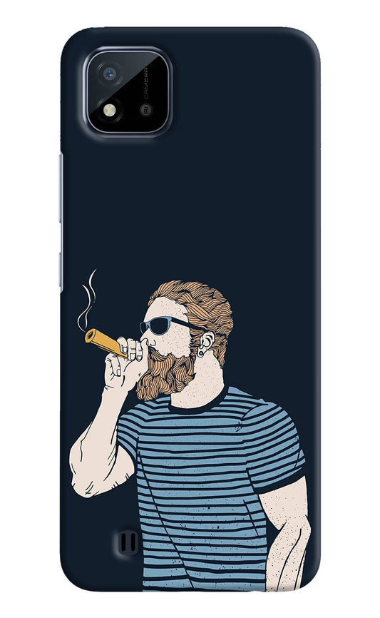 Smoking Realme C20 Hard Case Back Cover by Casekaro