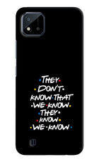 FRIENDS Dialogue Realme C20 Hard Case Back Cover by Casekaro