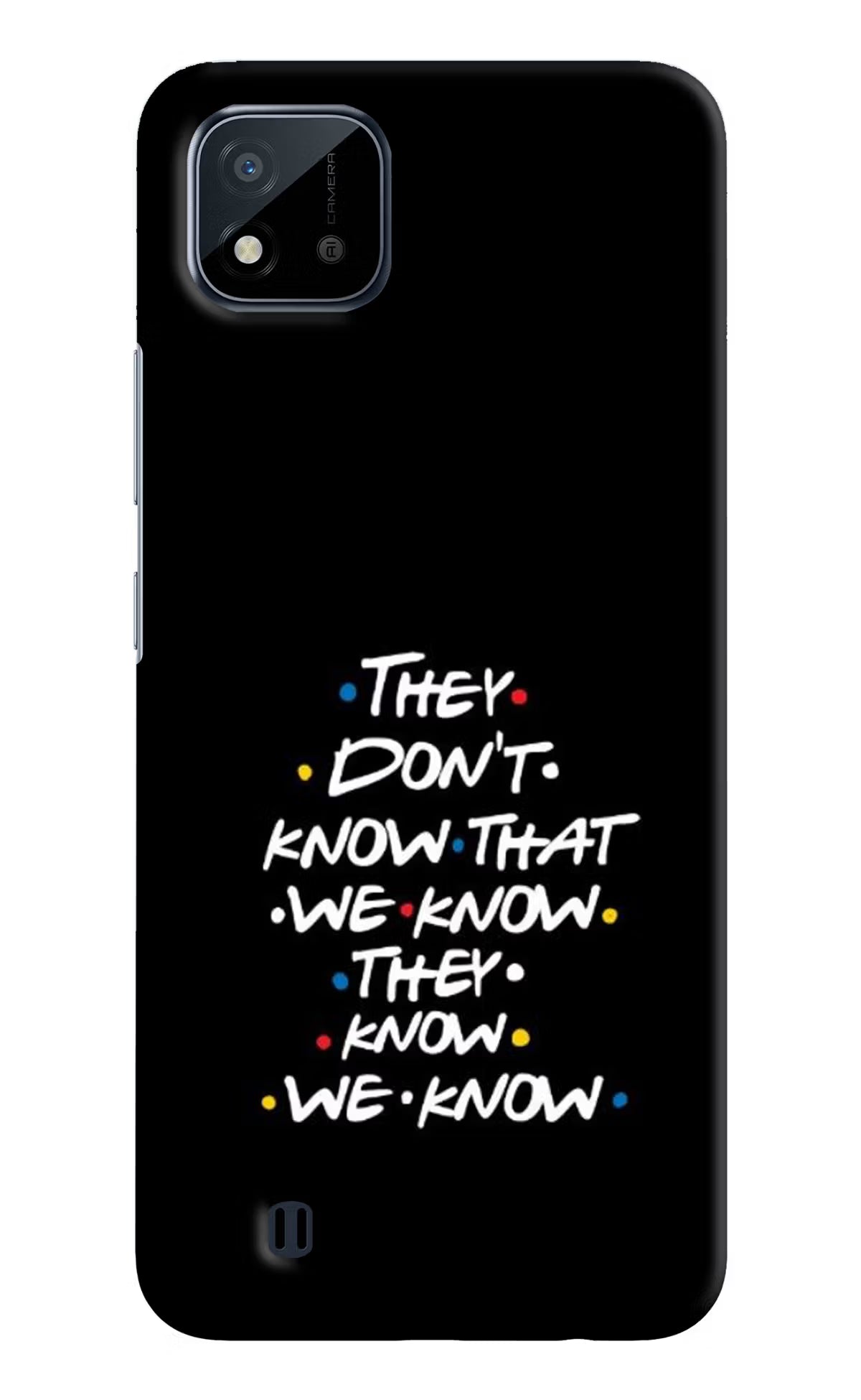 FRIENDS Dialogue Realme C20 Hard Case Back Cover by Casekaro