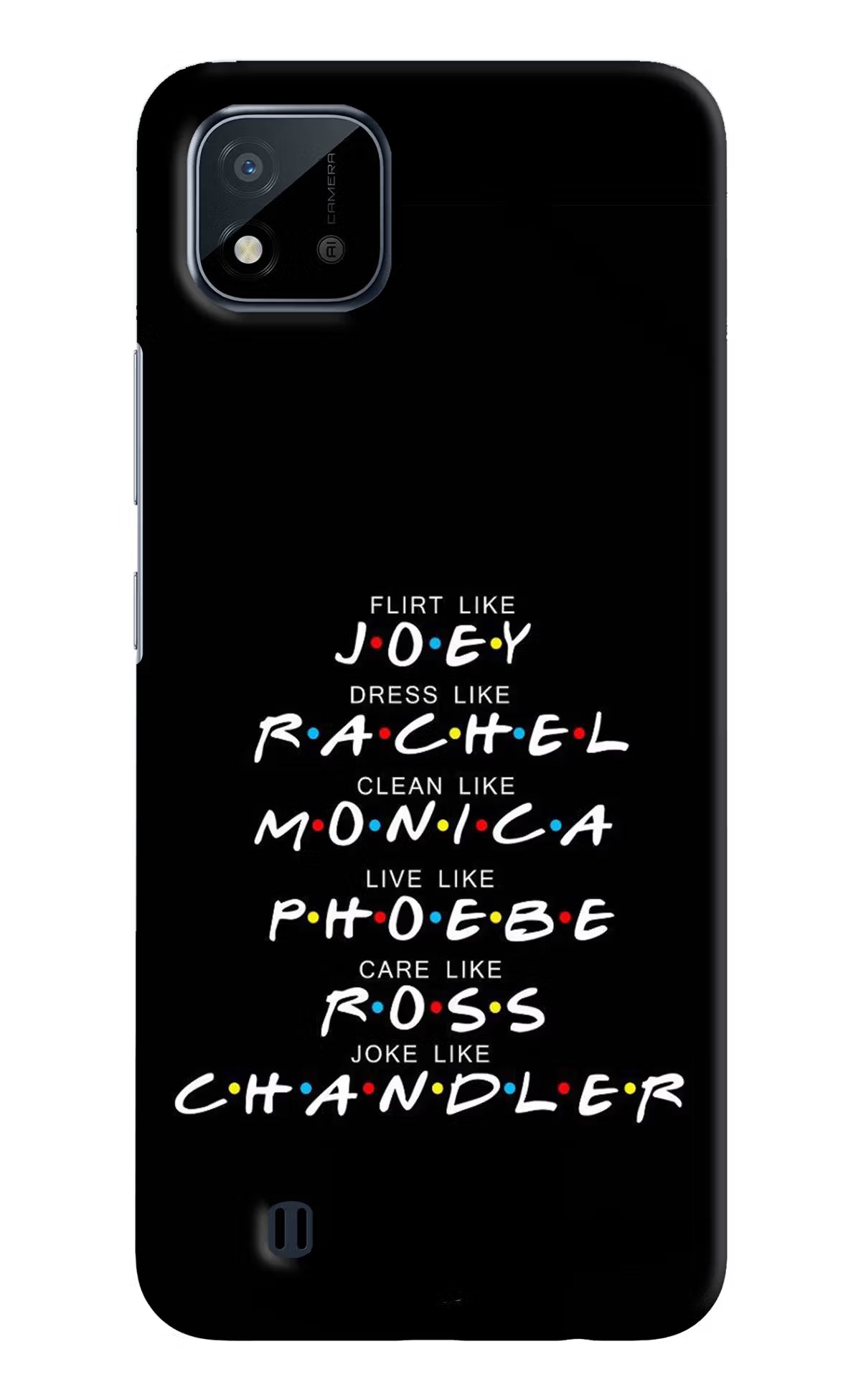 FRIENDS Character Realme C20 Hard Case Back Cover by Casekaro
