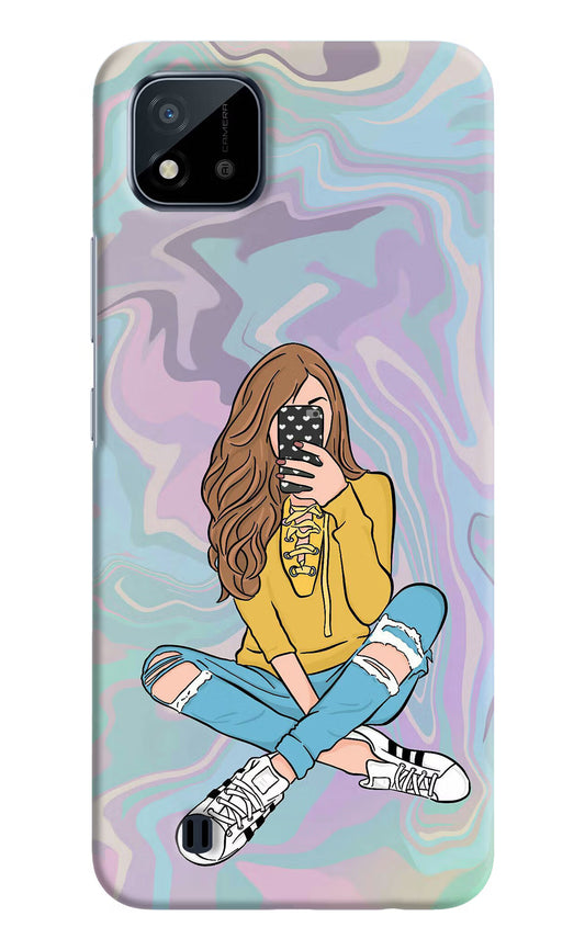 Selfie Girl Realme C20 Hard Case Back Cover by Casekaro