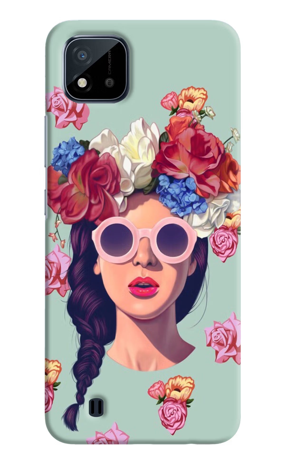 Pretty Girl Realme C20 Hard Case Back Cover by Casekaro