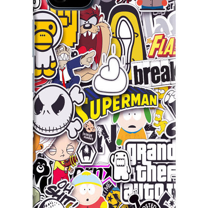 Sticker Bomb Realme C20 Hard Case Back Cover by Casekaro