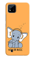 High On Music Realme C20 Hard Case Back Cover by Casekaro