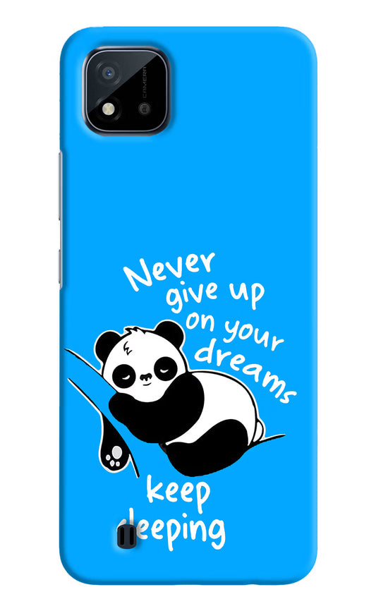 Keep Sleeping Realme C20 Hard Case Back Cover by Casekaro