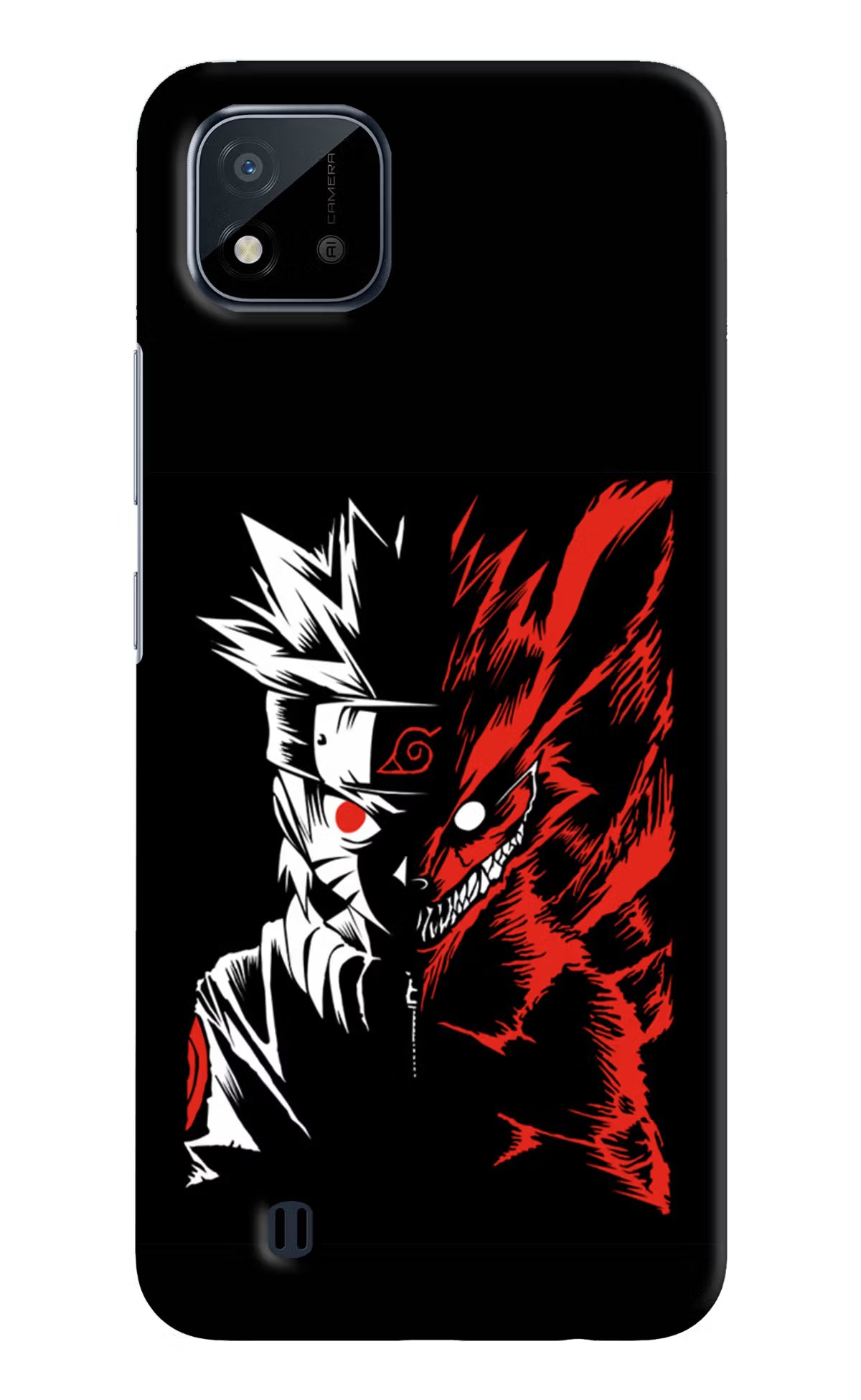 Naruto Two Face Realme C20 Hard Case Back Cover by Casekaro