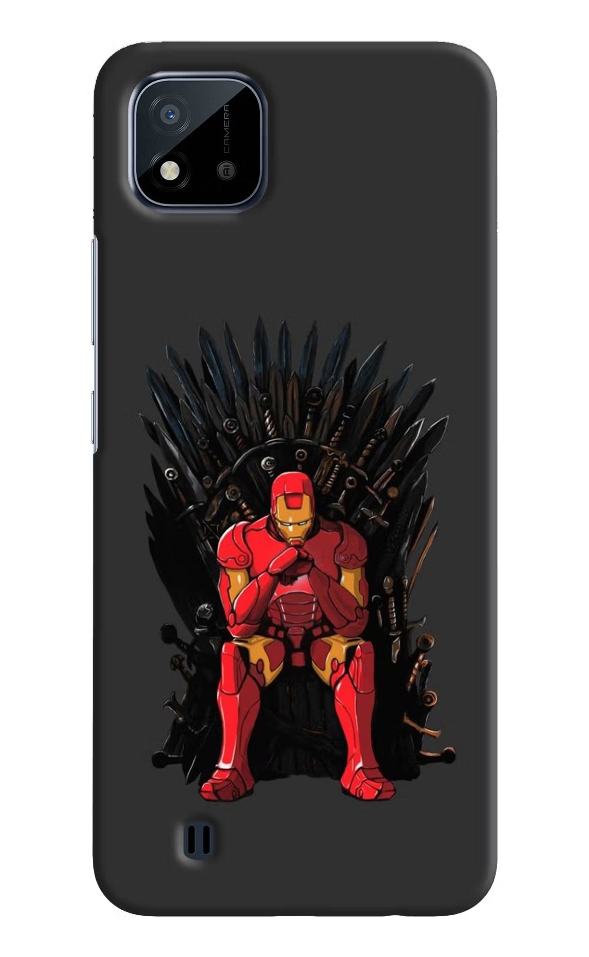 Ironman Throne Realme C20 Hard Case Back Cover by Casekaro