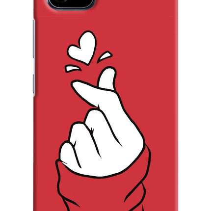 Korean Love Sign Realme C20 Hard Case Back Cover by Casekaro