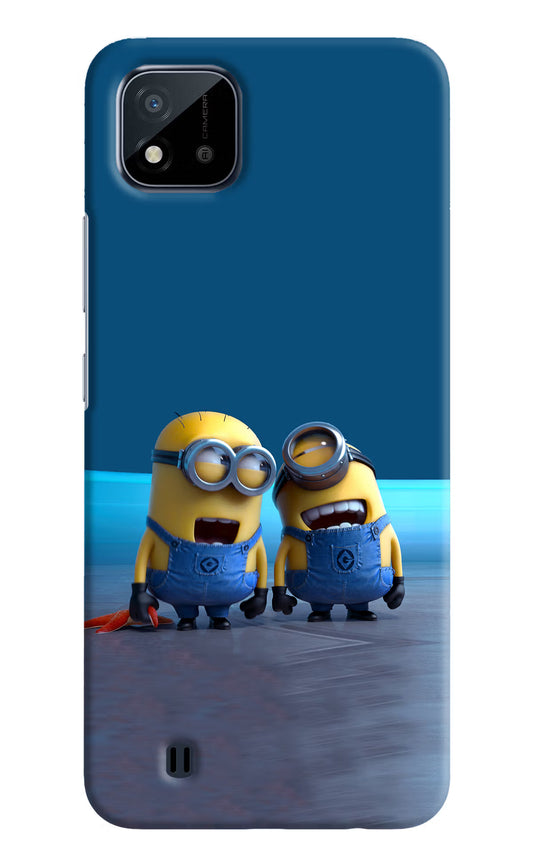 Minion Laughing Realme C20 Hard Case Back Cover by Casekaro