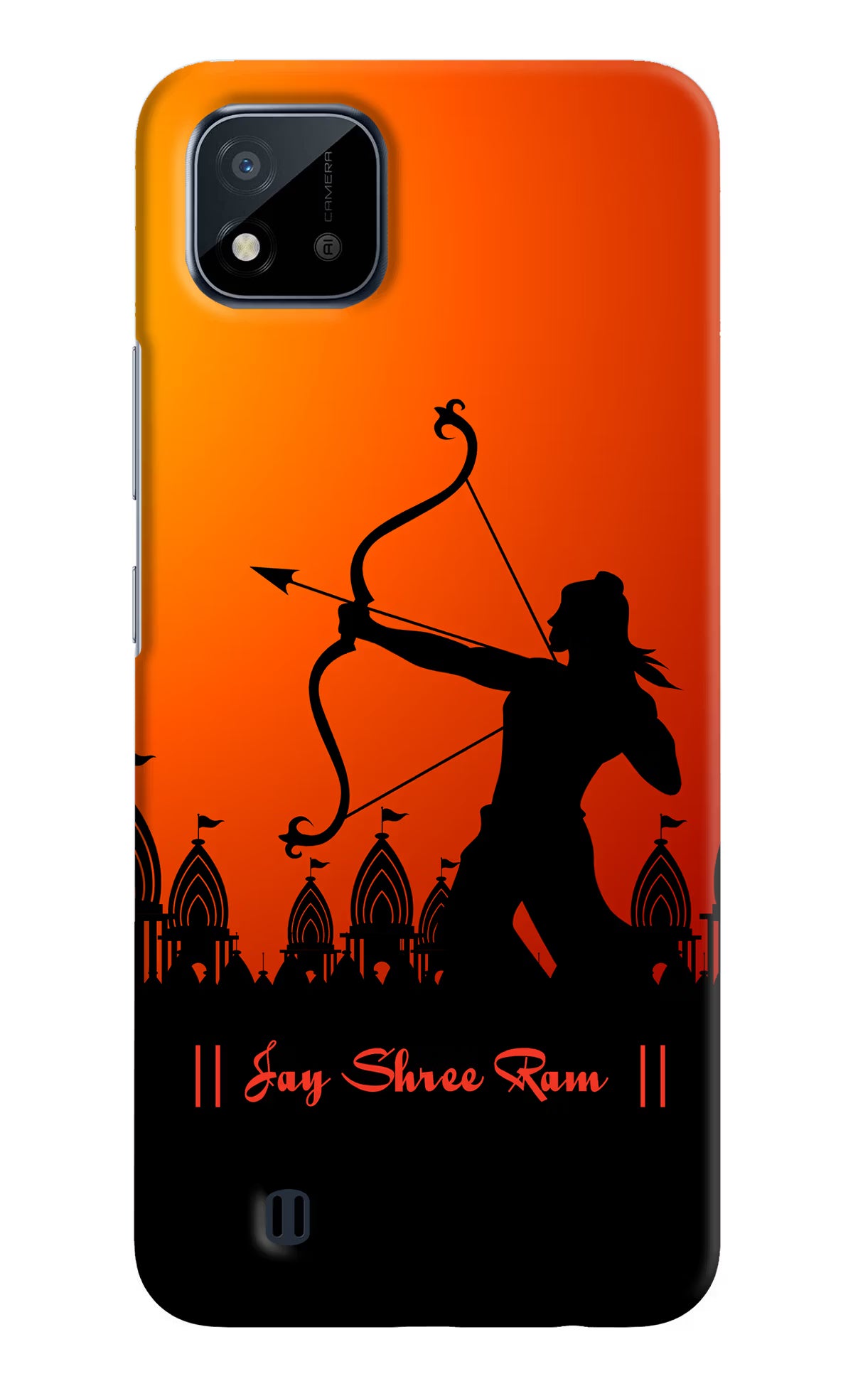 Lord Ram - 4 Realme C20 Hard Case Back Cover by Casekaro
