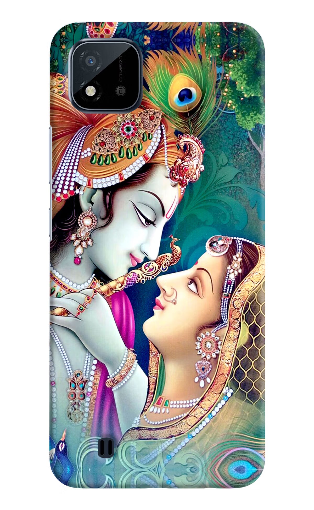 Lord Radha Krishna Realme C20 Hard Case Back Cover by Casekaro