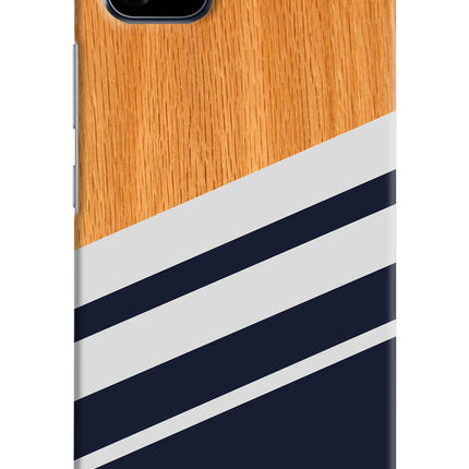 Blue and white wooden Realme C20 Hard Case Back Cover by Casekaro