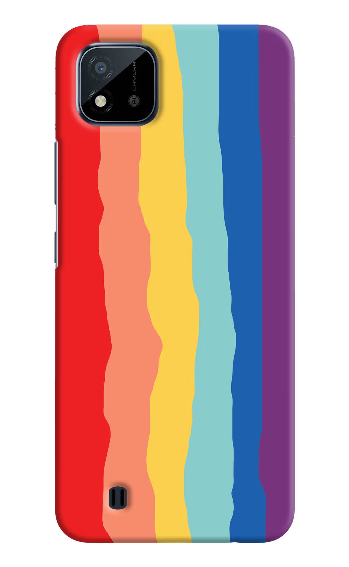 Rainbow Realme C20 Hard Case Back Cover by Casekaro