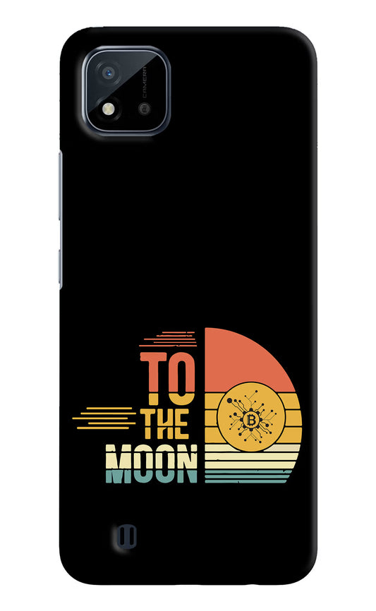 To the Moon Realme C20 Hard Case Back Cover by Casekaro