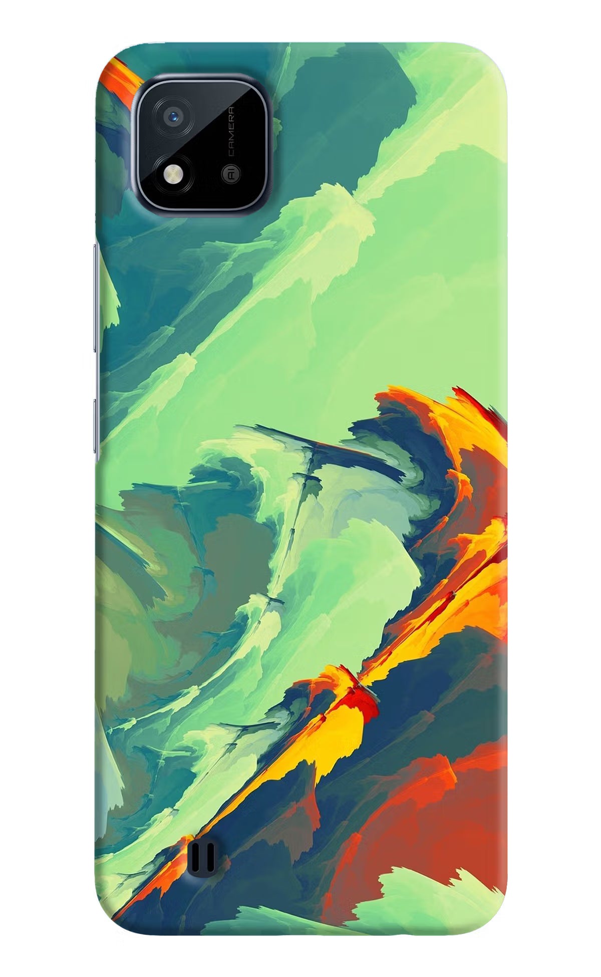 Paint Art Realme C20 Hard Case Back Cover by Casekaro