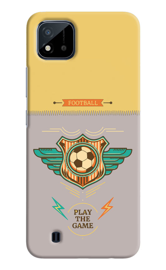 Football Realme C20 Hard Case Back Cover by Casekaro
