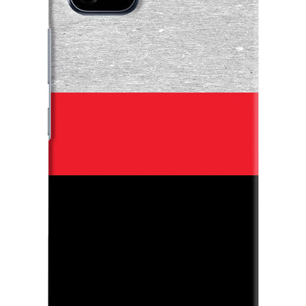 Tri Color Pattern Realme C20 Hard Case Back Cover by Casekaro