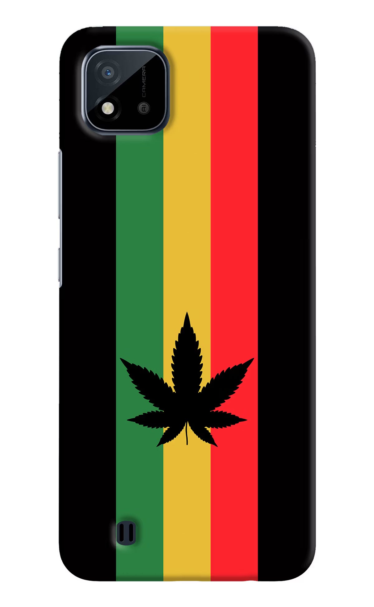 Weed Flag Realme C20 Hard Case Back Cover by Casekaro