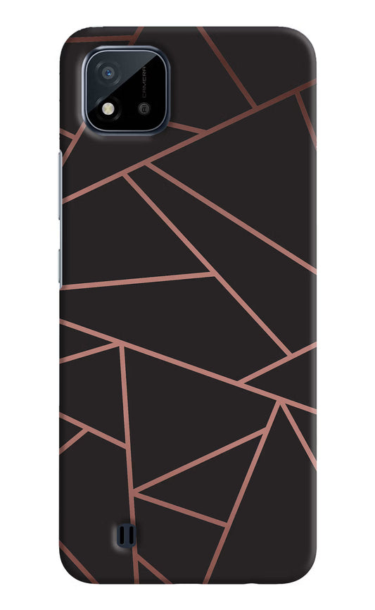 Geometric Pattern Realme C20 Hard Case Back Cover by Casekaro