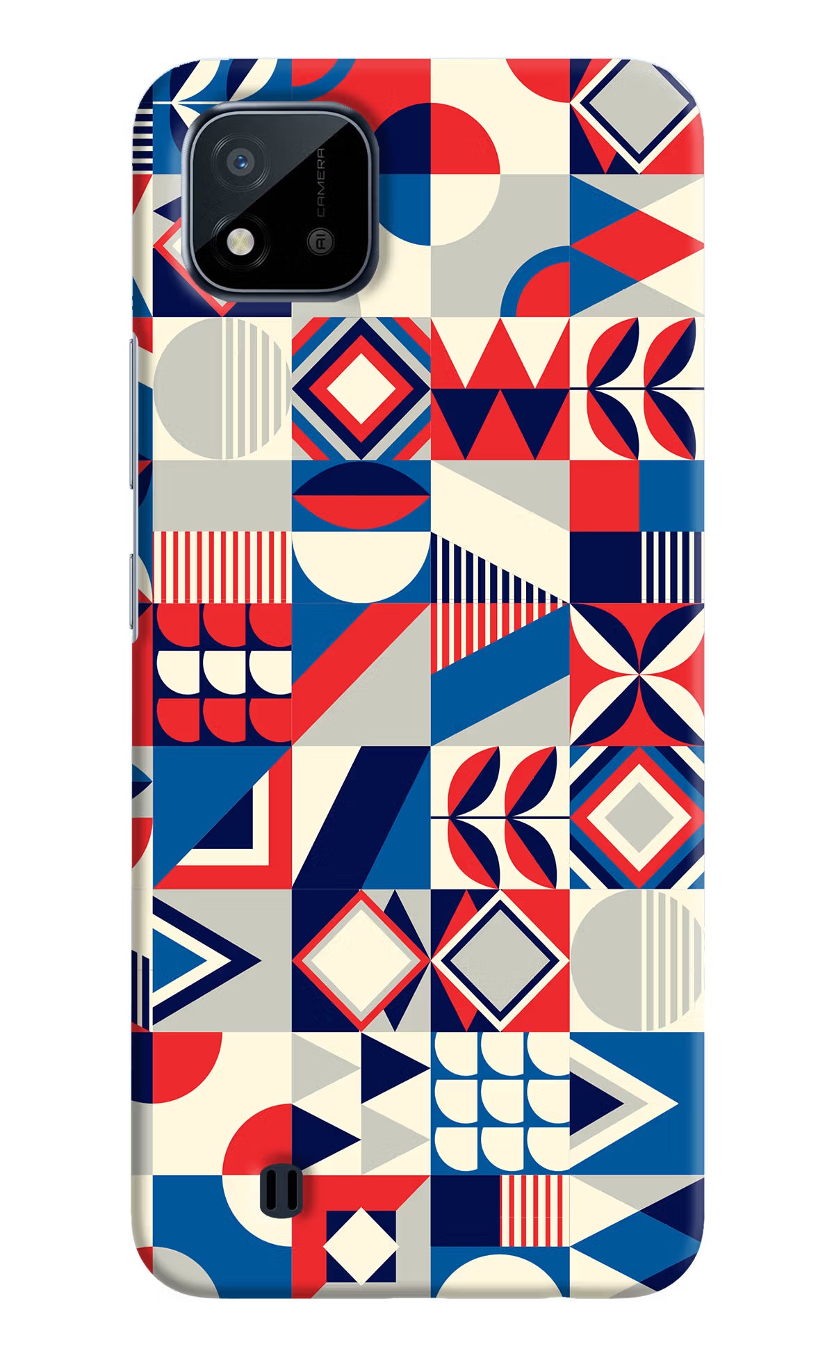 Colorful Pattern Realme C20 Hard Case Back Cover by Casekaro