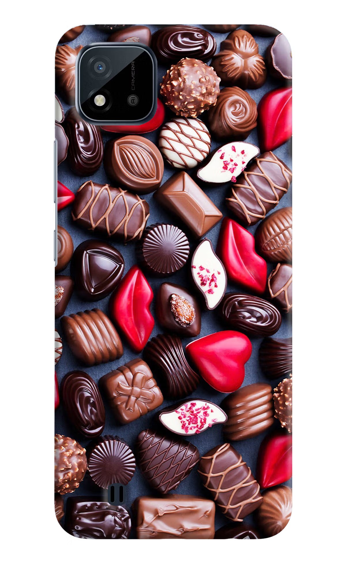 Chocolates Realme C20 Hard Case Back Cover by Casekaro