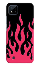 Fire Flames Realme C20 Hard Case Back Cover by Casekaro