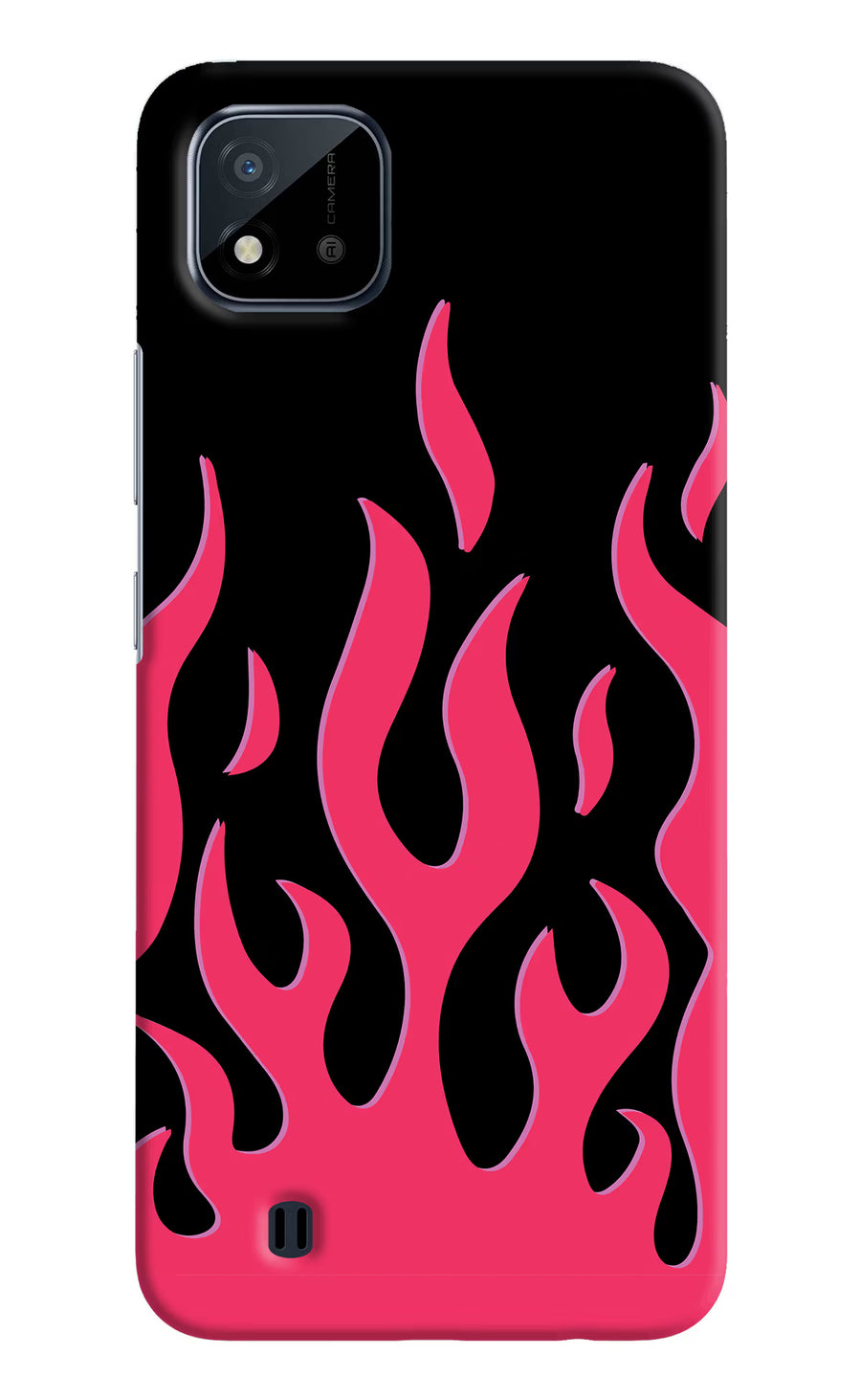 Fire Flames Realme C20 Back Cover, Hard case