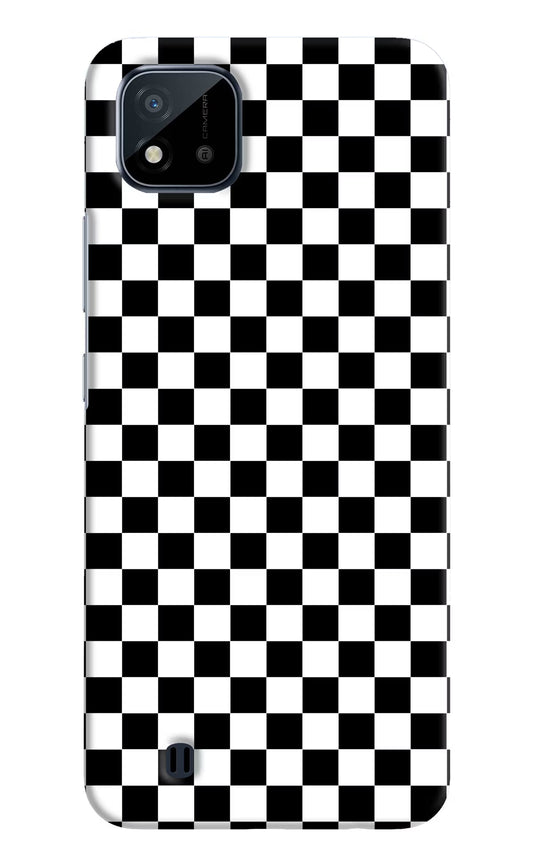 Chess Board Realme C20 Hard Case Back Cover by Casekaro