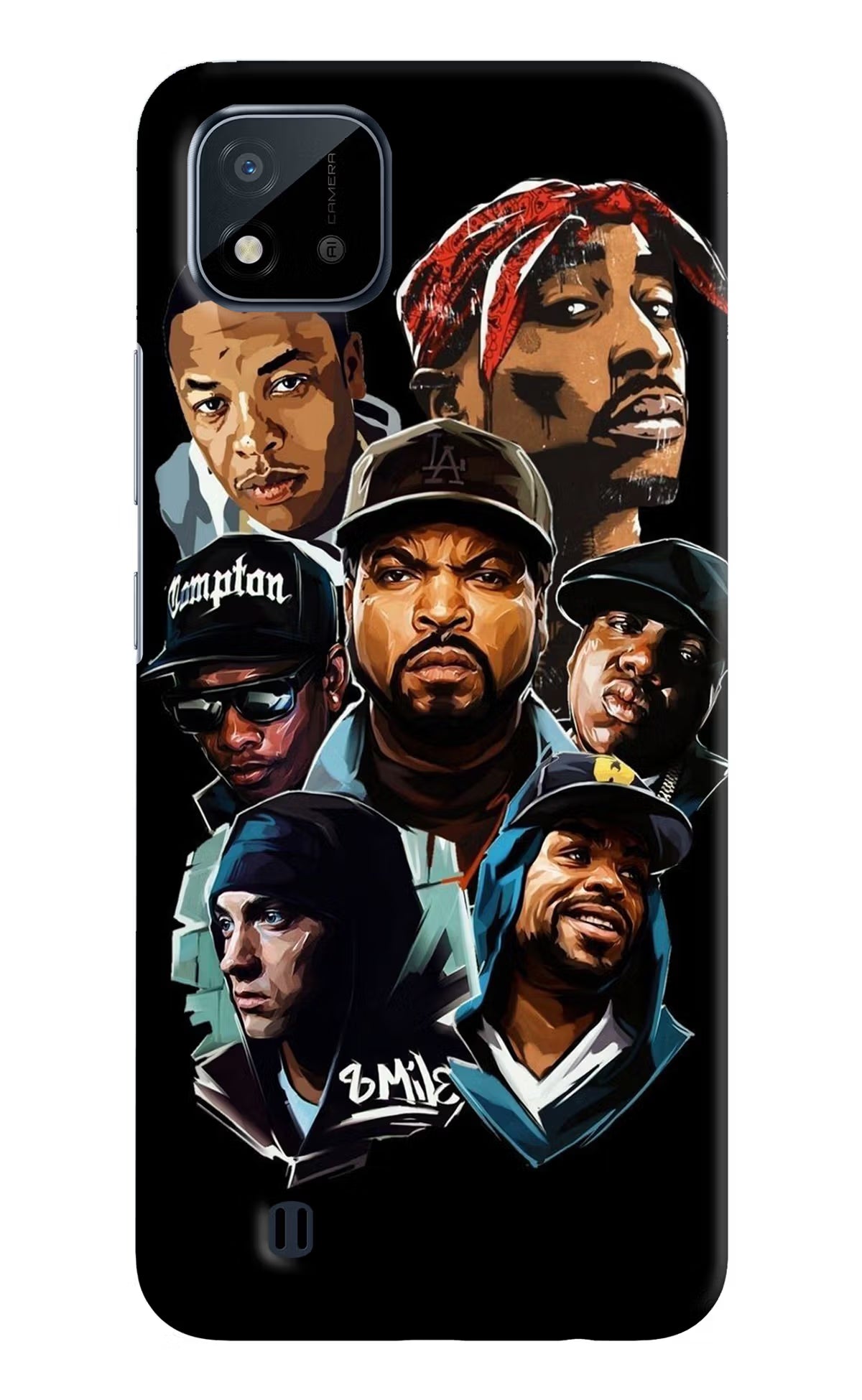 Rappers Realme C20 Hard Case Back Cover by Casekaro