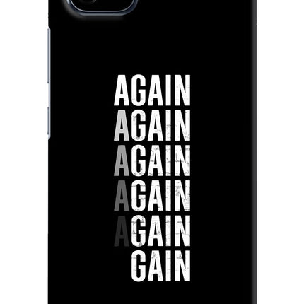 Again Again Gain Realme C20 Hard Case Back Cover by Casekaro