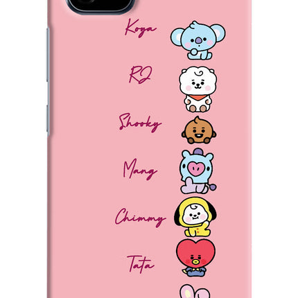 BTS names Realme C20 Hard Case Back Cover by Casekaro