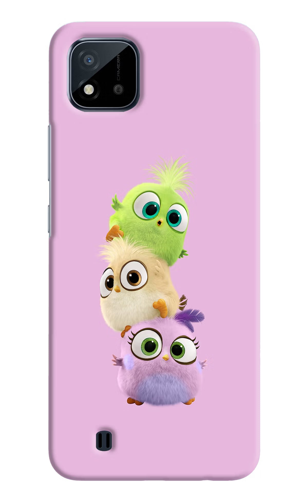 Cute Little Birds Realme C20 Hard Case Back Cover by Casekaro
