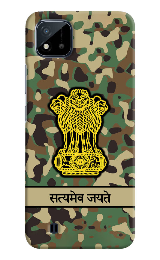 Satyamev Jayate Army Realme C20 Hard Case Back Cover by Casekaro