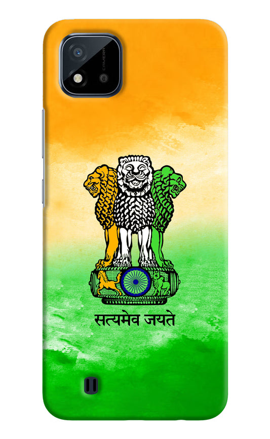 Satyamev Jayate Flag Realme C20 Hard Case Back Cover by Casekaro