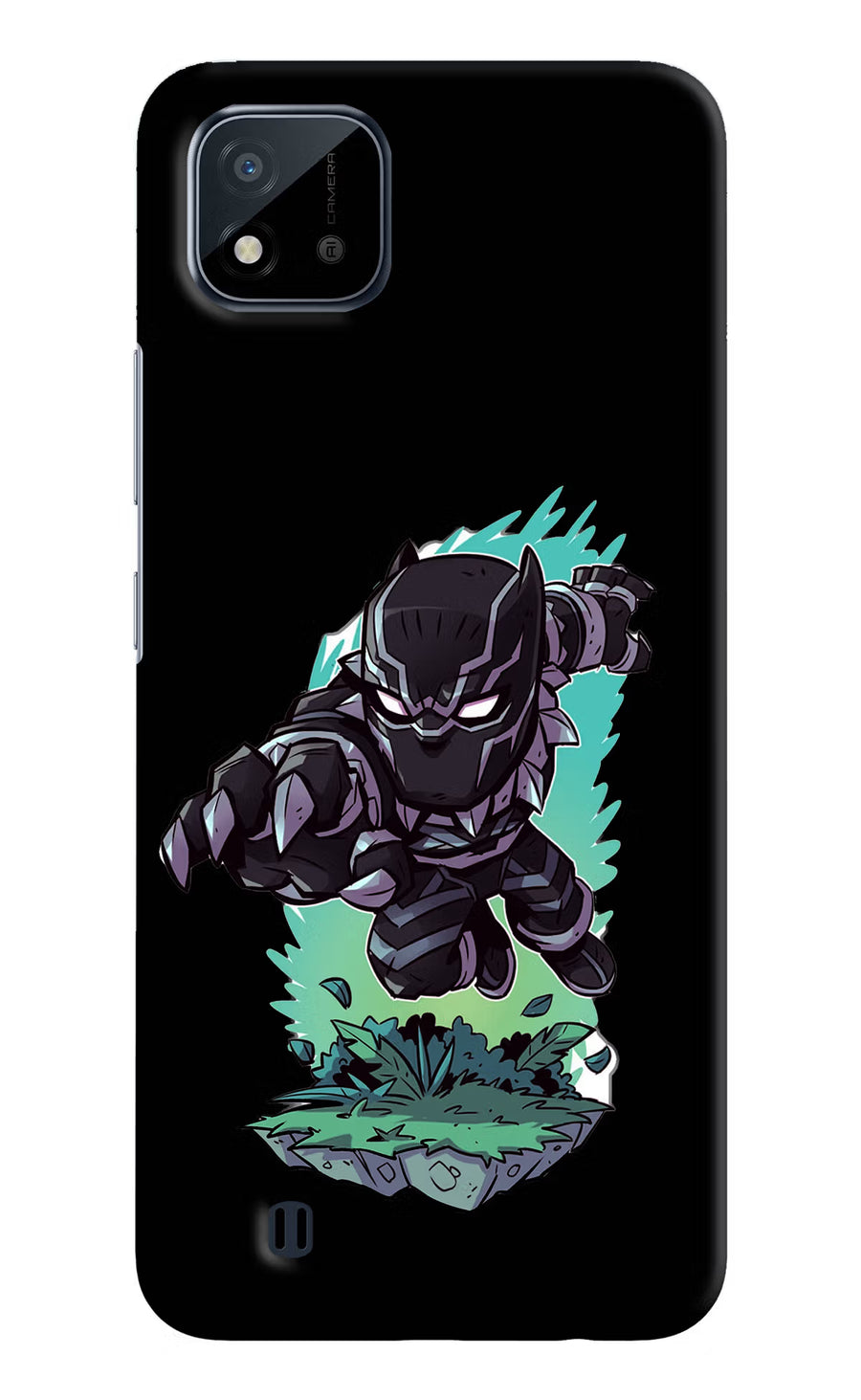 Black Panther Realme C20 Back Cover, Hard case