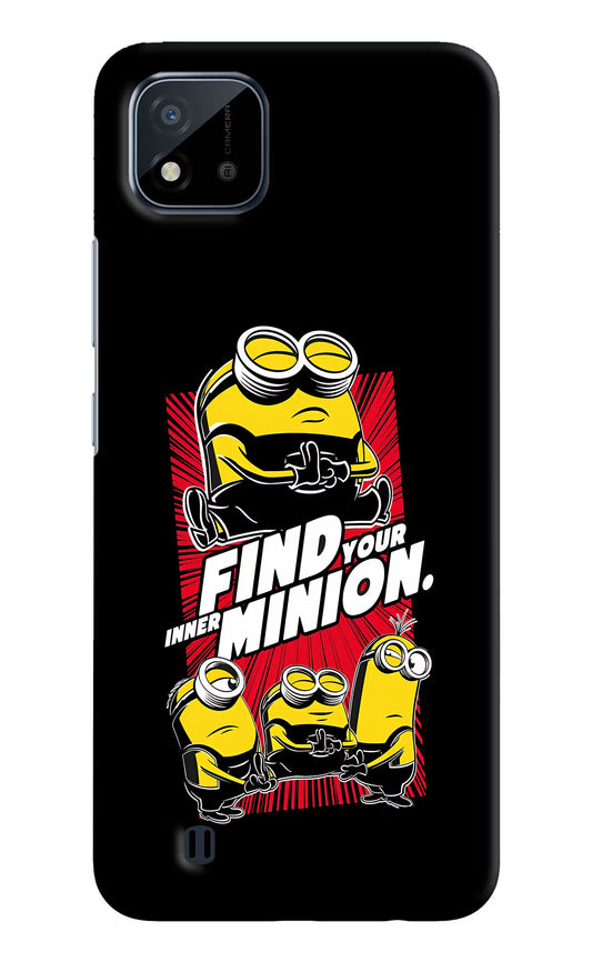 Find your inner Minion Realme C20 Hard Case Back Cover by Casekaro