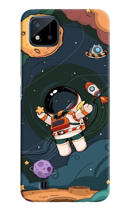 Cartoon Astronaut Realme C20 Hard Case Back Cover by Casekaro