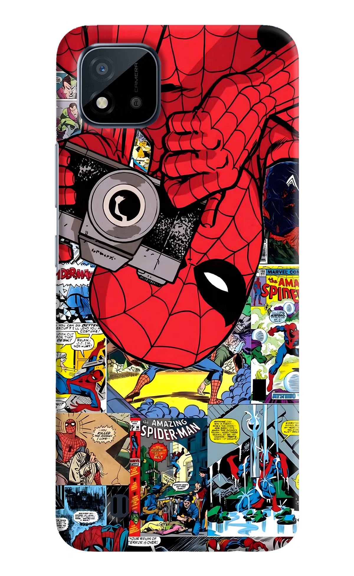 Spider Man Realme C20 Hard Case Back Cover by Casekaro