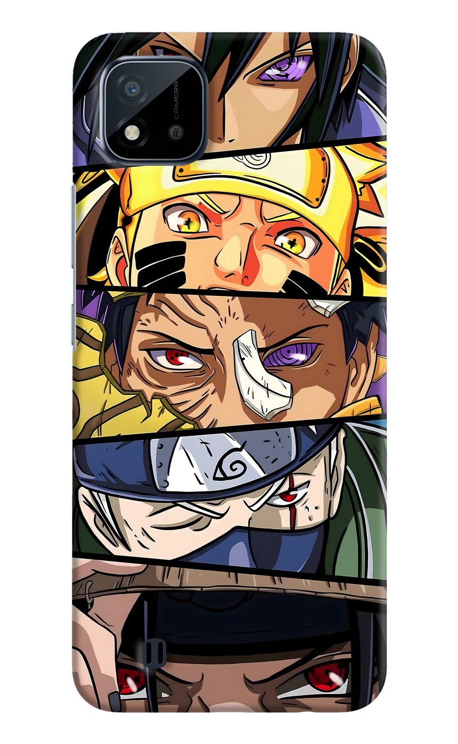 Naruto Character Realme C20 Back Cover, Hard case