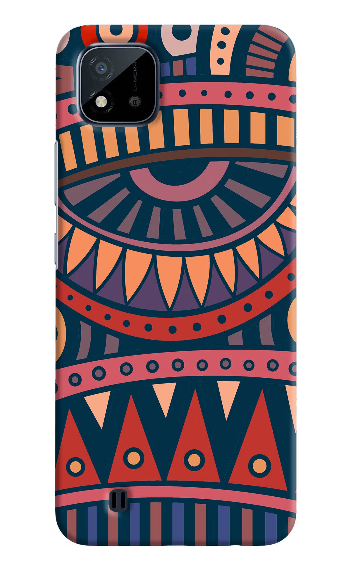 African Culture Design Realme C20 Hard Case Back Cover by Casekaro