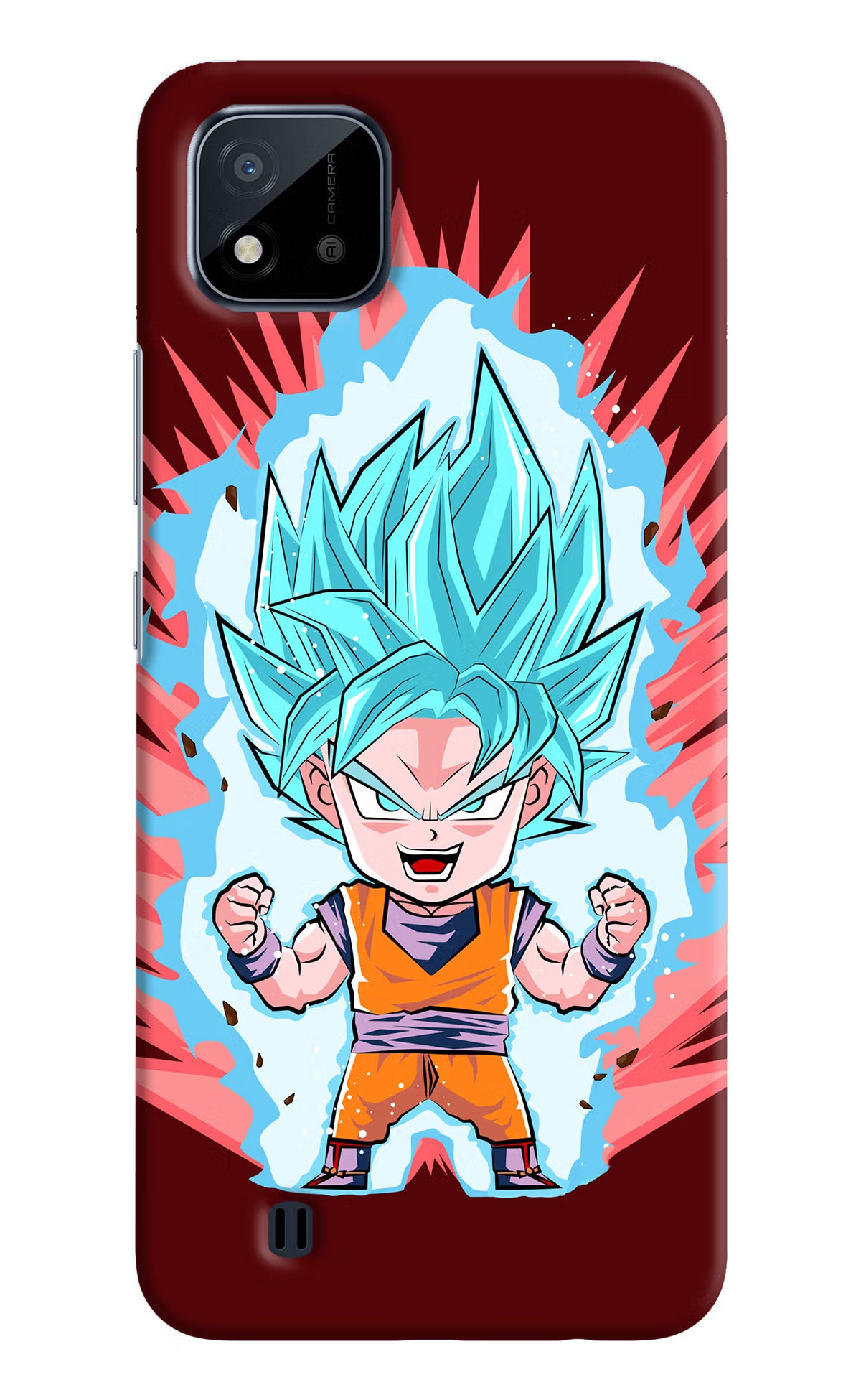 Goku Little Realme C20 Hard Case Back Cover by Casekaro