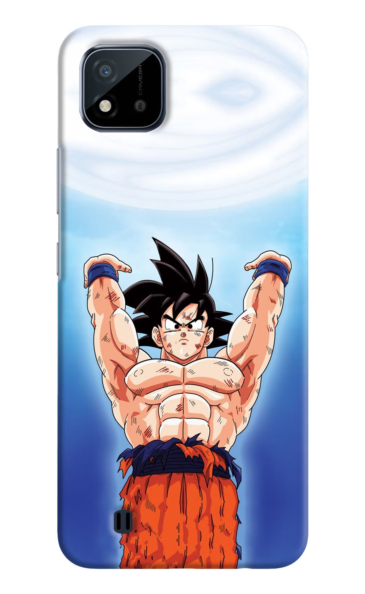 Goku Power Realme C20 Hard Case Back Cover by Casekaro