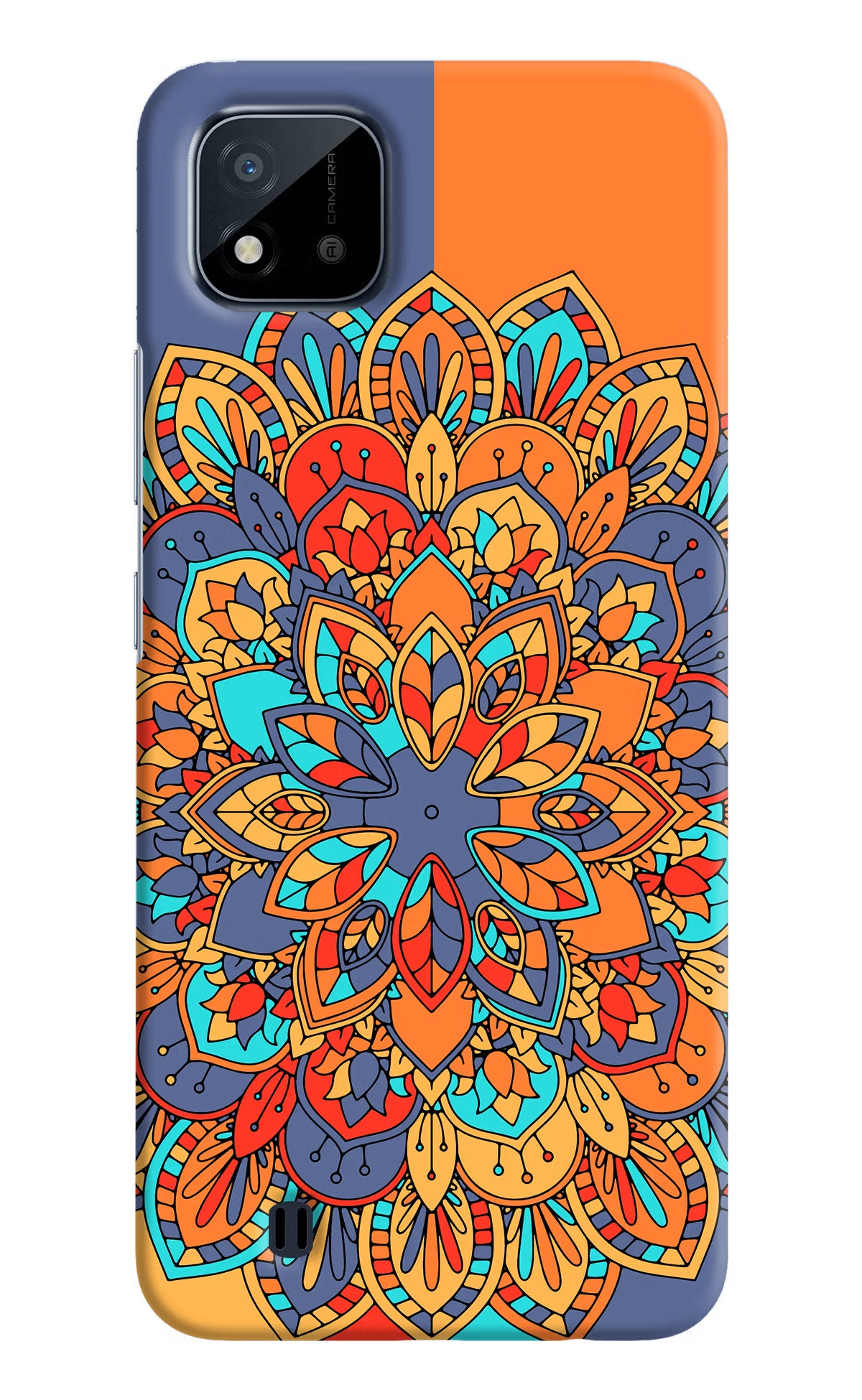 Color Mandala Realme C20 Hard Case Back Cover by Casekaro